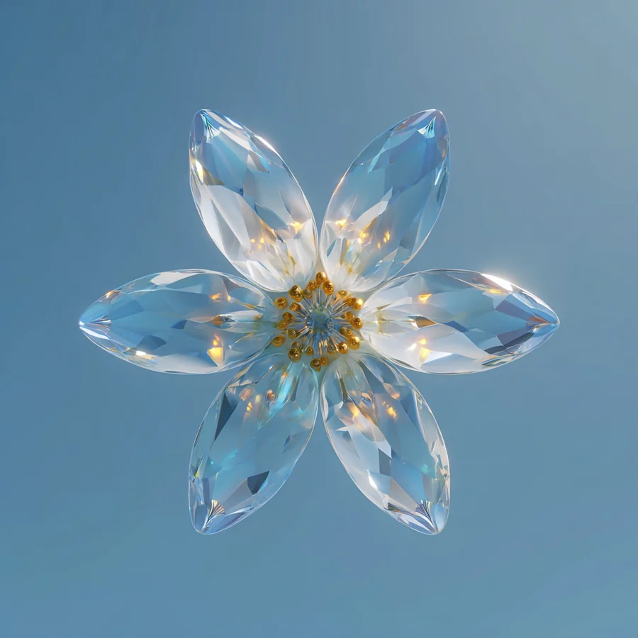 Kristal lotus yaprak detay